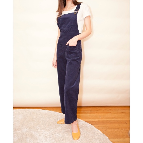 Lykke Wullf Pants - ✨SOLD✨ Lykke Wullf Dusty Overalls in Navy Corduroy